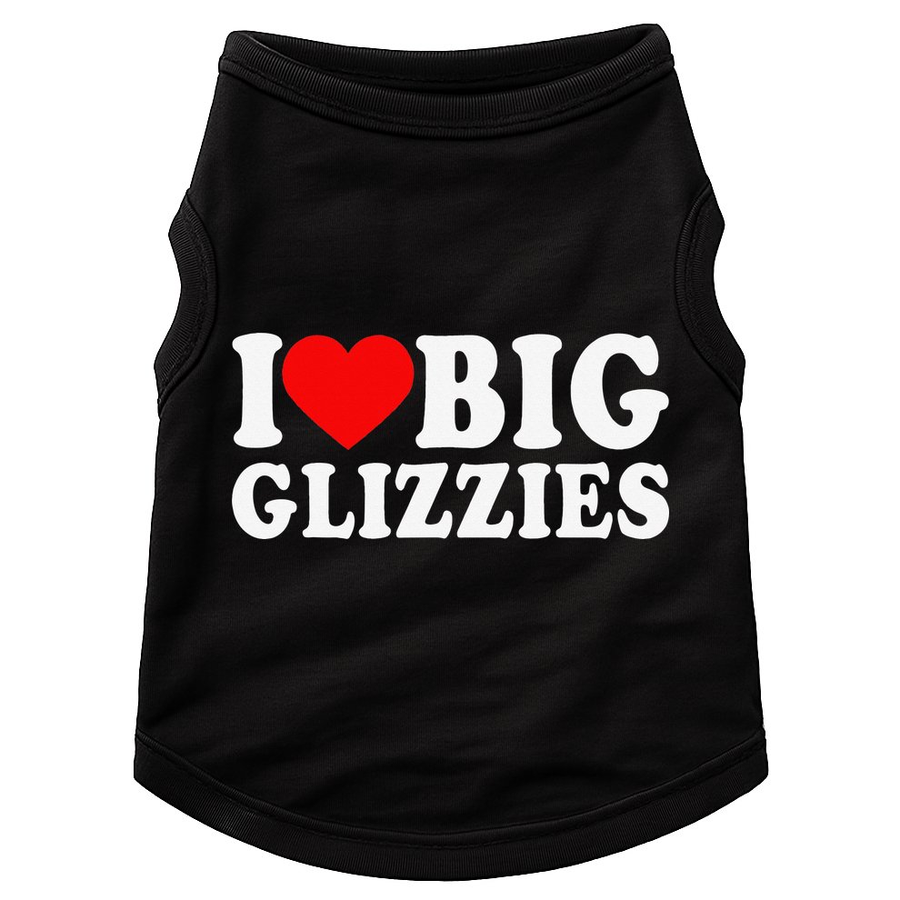I Love Big Glizzies I Heart Hot Dog Lover Glizzy Gobbler Doggie Tank