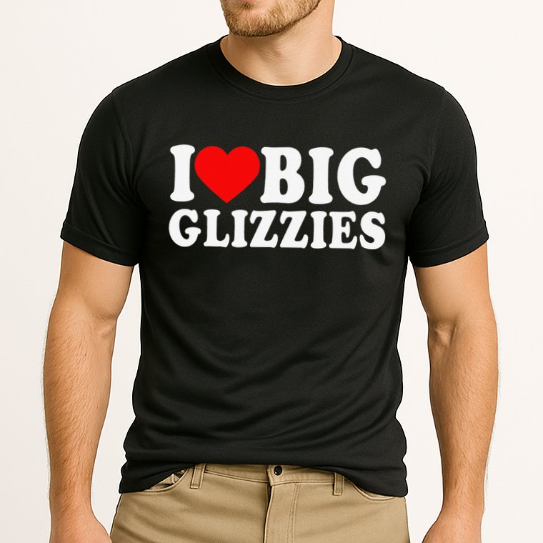 I Love Big Glizzies I Heart Hot Dog Lover Glizzy Gobbler Cooling Performance Crew T-Shirt