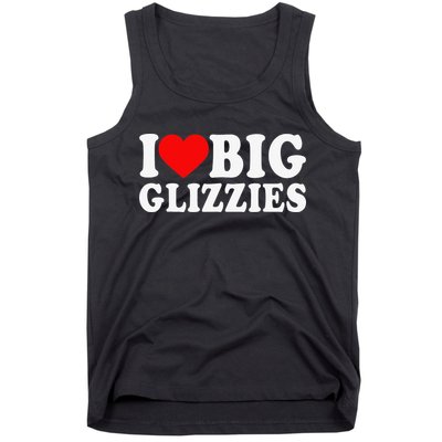 I Love Big Glizzies I Heart Hot Dog Lover Glizzy Gobbler Tank Top