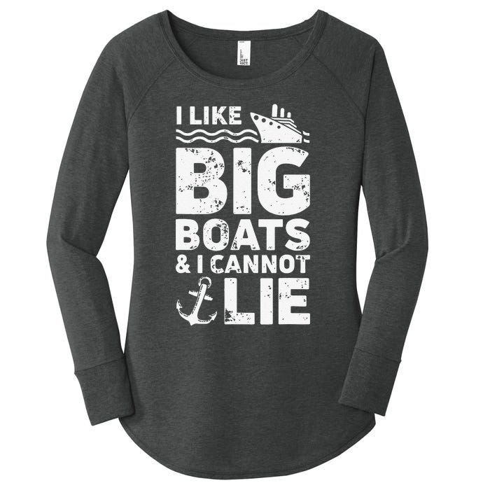 I Like Big Boats and I Cannot Lie Women's Perfect Tri Tunic Long Sleeve Shirt