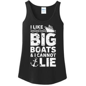 I Like Big Boats and I Cannot Lie Ladies Essential Tank