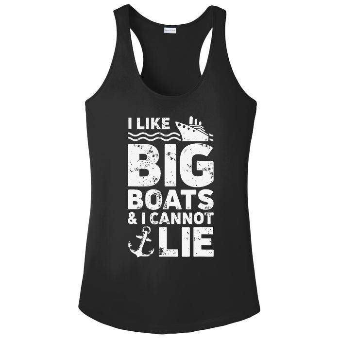 I Like Big Boats and I Cannot Lie Ladies PosiCharge Competitor Racerback Tank