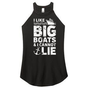 I Like Big Boats and I Cannot Lie Women's Perfect Tri Rocker Tank