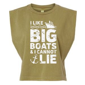 I Like Big Boats and I Cannot Lie Garment-Dyed Women's Muscle Tee