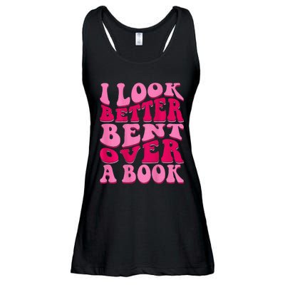 I Look Better Bent Over A Book Ladies Essential Flowy Tank