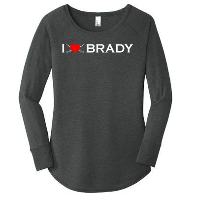 I Love Brady Funny Name Women's Perfect Tri Tunic Long Sleeve Shirt