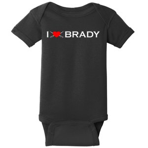 I Love Brady Funny Name Baby Bodysuit