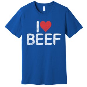 I Love Beef Gift Premium T-Shirt