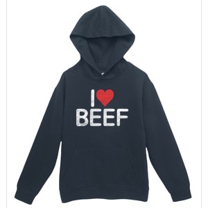 I Love Beef Gift Urban Pullover Hoodie