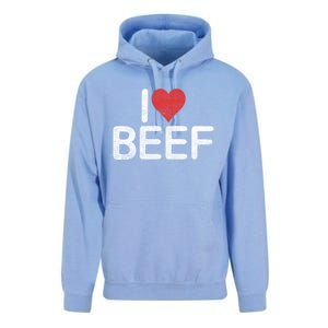 I Love Beef Gift Unisex Surf Hoodie