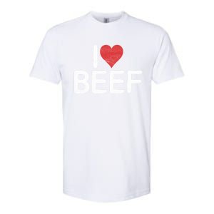 I Love Beef Gift Softstyle CVC T-Shirt