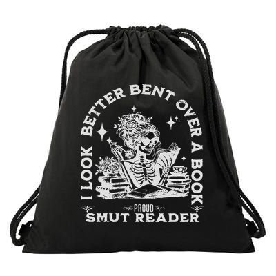 I Look Better Bent Over A Book Smut Reader Drawstring Bag