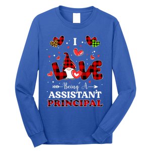 I Love Being A Assistant Principal Gnome Valentine's Day Cute Gift Long Sleeve Shirt