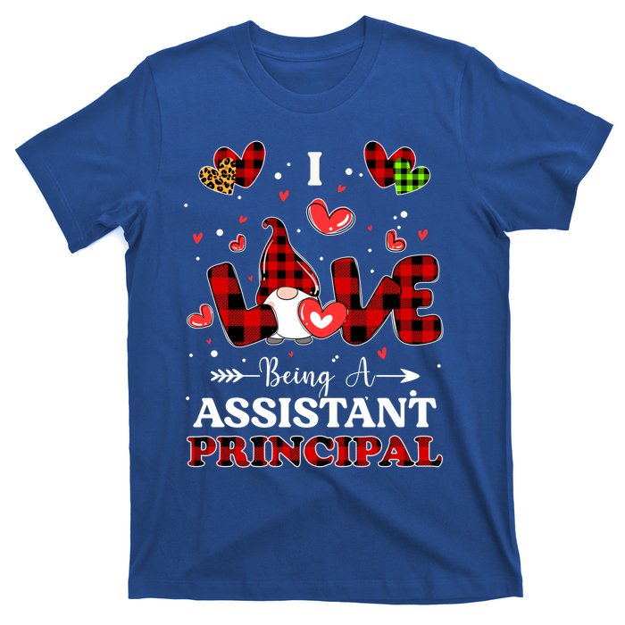 I Love Being A Assistant Principal Gnome Valentine's Day Cute Gift T-Shirt