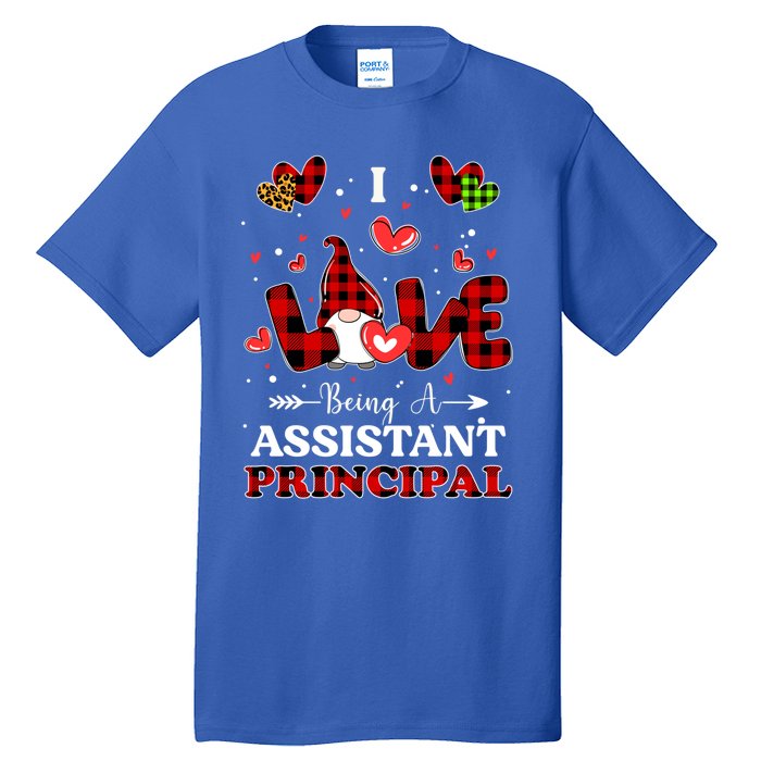 I Love Being A Assistant Principal Gnome Valentine's Day Cute Gift Tall T-Shirt