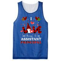 I Love Being A Assistant Principal Gnome Valentine's Day Cute Gift Mesh Reversible Basketball Jersey Tank