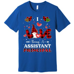 I Love Being A Assistant Principal Gnome Valentine's Day Cute Gift Premium T-Shirt