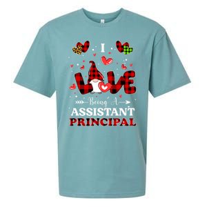 I Love Being A Assistant Principal Gnome Valentine's Day Cute Gift Sueded Cloud Jersey T-Shirt