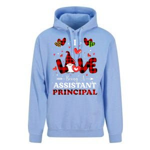 I Love Being A Assistant Principal Gnome Valentine's Day Cute Gift Unisex Surf Hoodie