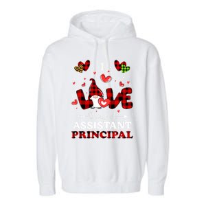 I Love Being A Assistant Principal Gnome Valentine's Day Cute Gift Garment-Dyed Fleece Hoodie