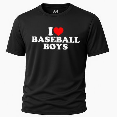 I Love Baseball funny quote player sports Cooling Performance Crew T-Shirt
