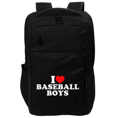 I Love Baseball funny quote player sports Impact Tech Backpack
