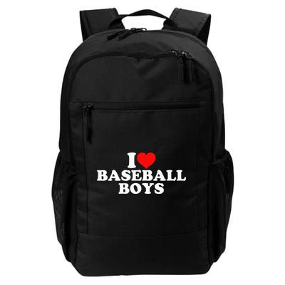 I Love Baseball funny quote player sports Backpack