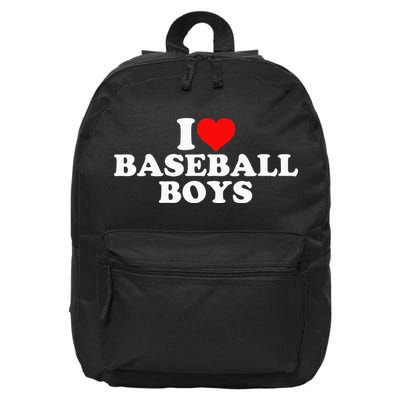 I Love Baseball funny quote player sports 16 in Basic Backpack