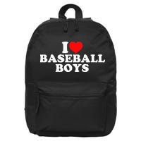 I Love Baseball funny quote player sports 16 in Basic Backpack