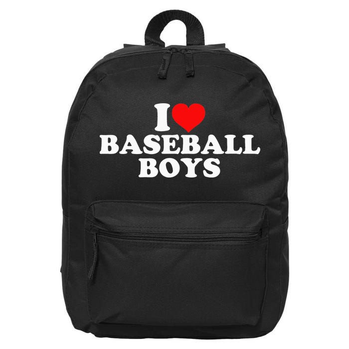 I Love Baseball funny quote player sports 16 in Basic Backpack