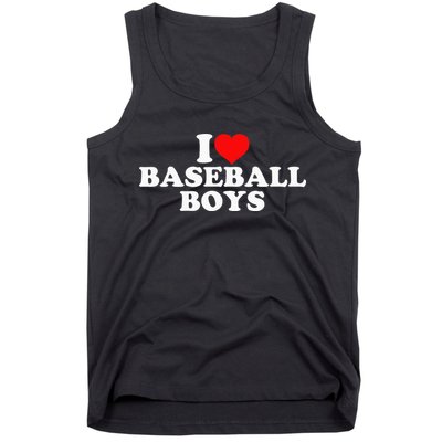 I Love Baseball funny quote player sports Tank Top