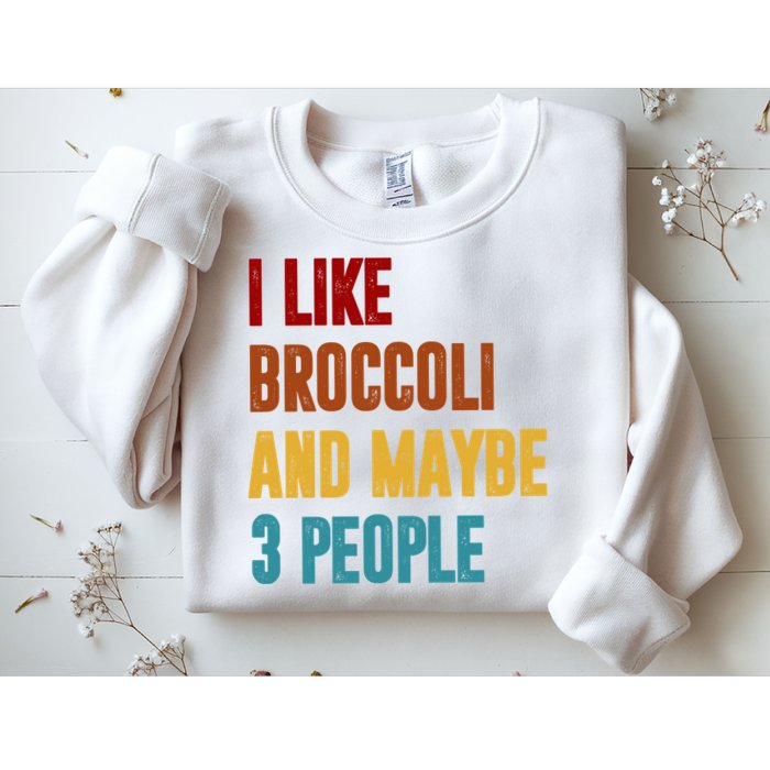 I Like Broccoli And Maybe 3 People Funny Sweatshirt
