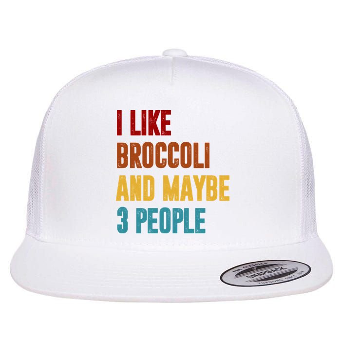 I Like Broccoli And Maybe 3 People Funny Flatbill Hat