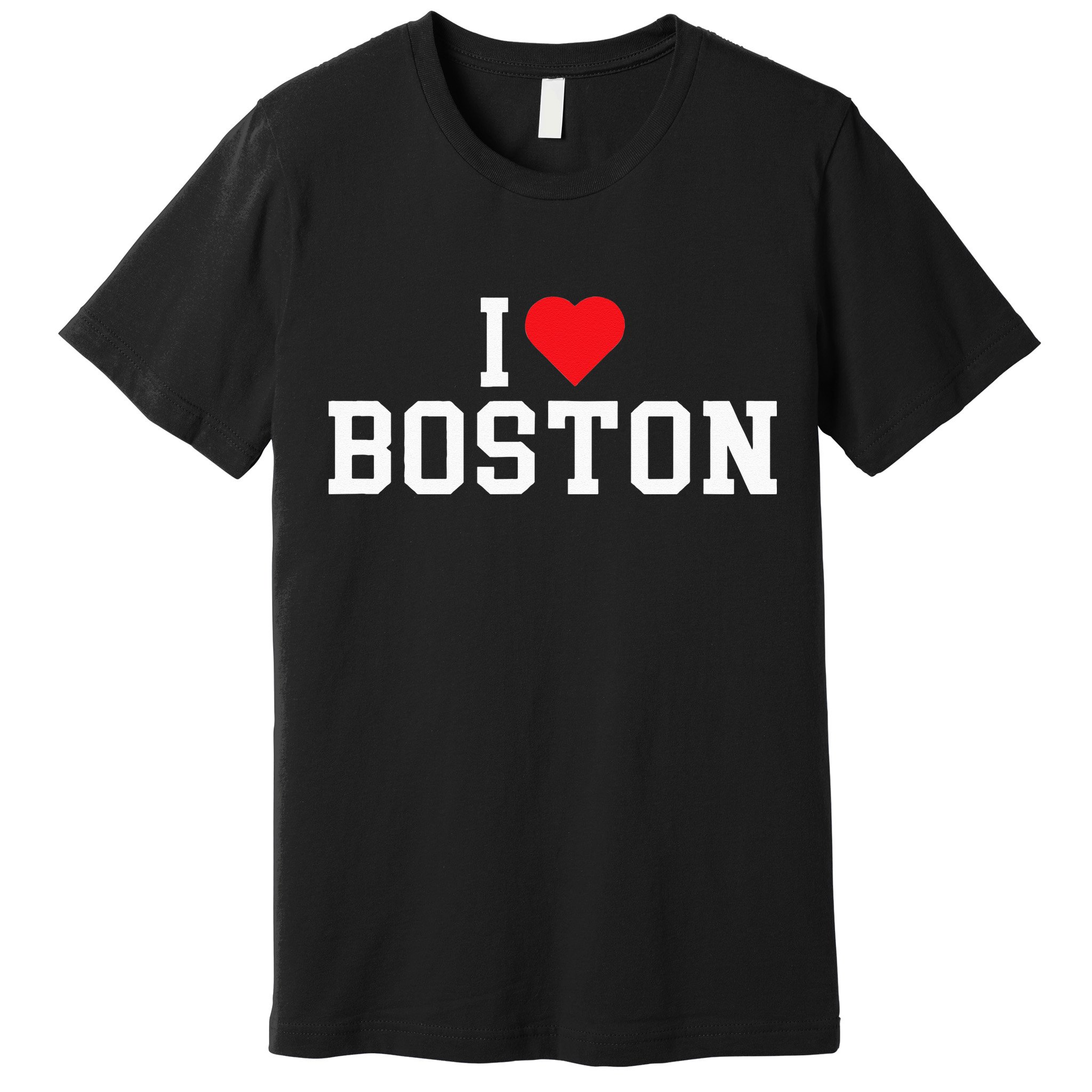 I Love Boston Massachusetts Throwback Premium T-Shirt