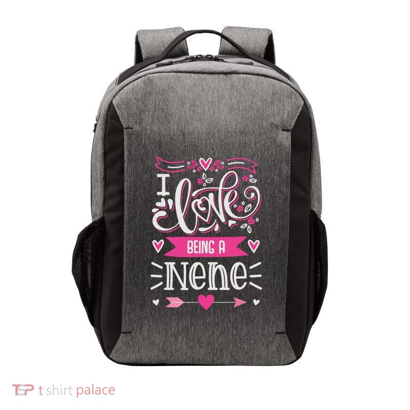 I Love Being A Nene Floral Nene Grandparents Day Gift Vector Backpack