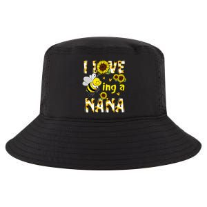 I Love Being A Nana Sunflower Bee Cool Comfort Performance Bucket Hat