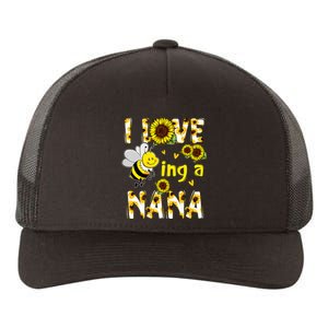 I Love Being A Nana Sunflower Bee Yupoong Adult 5-Panel Trucker Hat