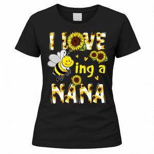 I Love Being A Nana Sunflower Bee Women's T-Shirt