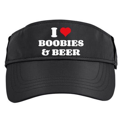 I Love Boobies And Beer Funny Humorous Adult Drive Performance Visor