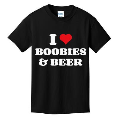 I Love Boobies And Beer Funny Humorous Kids T-Shirt