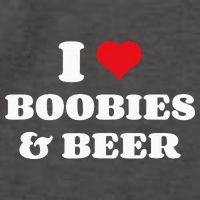 I Love Boobies And Beer Funny Humorous Vector Backpack