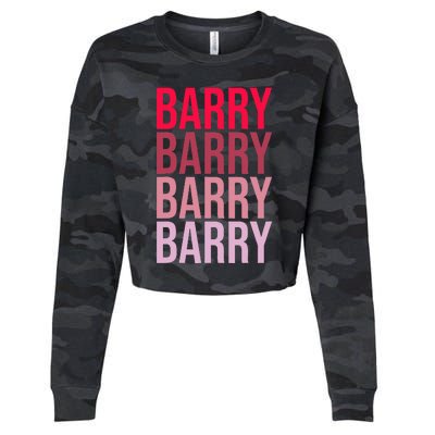 I Love Barry First Name Barry Cropped Pullover Crew