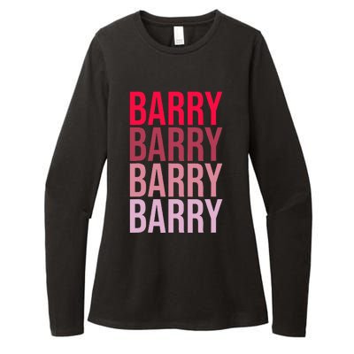 I Love Barry First Name Barry Womens CVC Long Sleeve Shirt