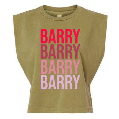 I Love Barry First Name Barry Garment-Dyed Women's Muscle Tee