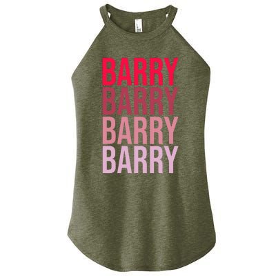 I Love Barry First Name Barry Women's Perfect Tri Rocker Tank