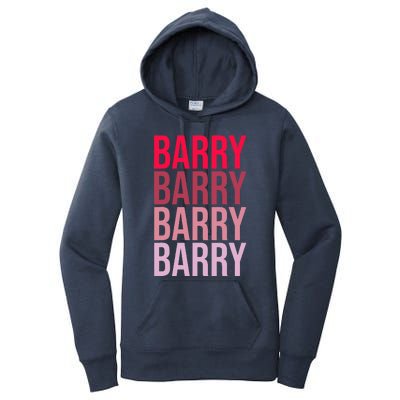 I Love Barry First Name Barry Women's Pullover Hoodie