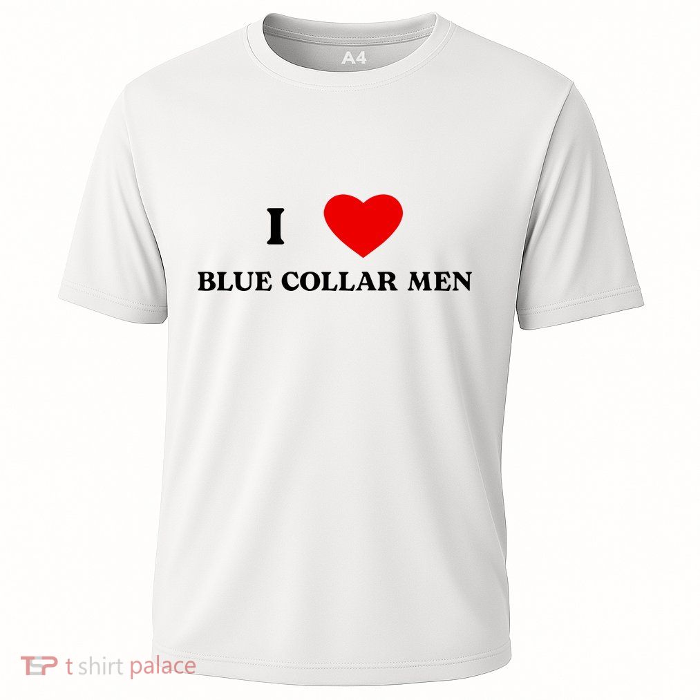 I Love Blue Collar Cooling Performance Crew T-Shirt