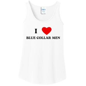 I Love Blue Collar Ladies Essential Tank