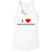 I Love Blue Collar Ladies PosiCharge Competitor Racerback Tank