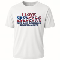 I Love BDSM Beers And Delicious Smoked Meats 4th Of July Cooling Performance Crew T-Shirt